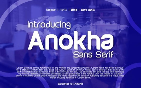Anokha: A Clean, Futuristic Sans Serif for Editorial Clarity