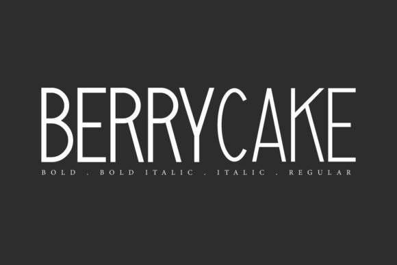Berrycake: A Minimalist Sans Display Font for Editorial Design