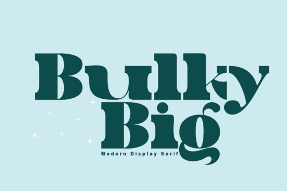 Bulky Big: A Playful Serif Display Font for Editorial Impact