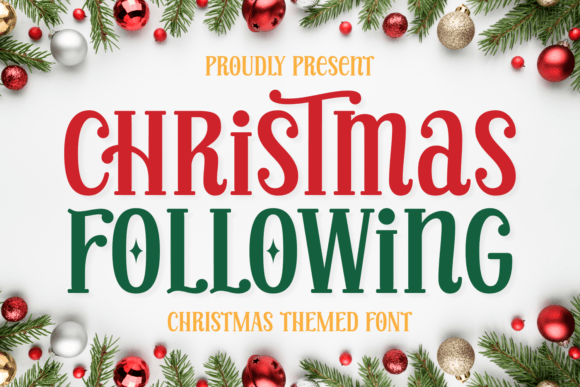 Christmas Following: A Festive Serif Display Font