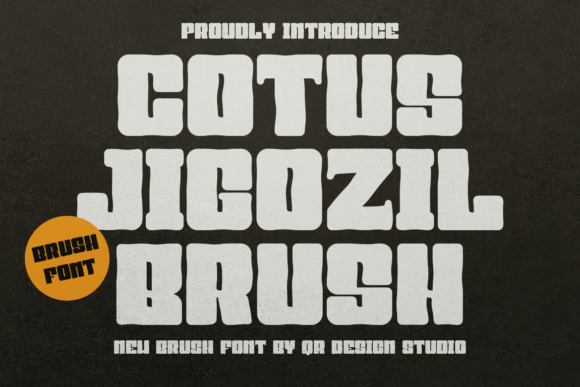 Cotus Jigozil Brush: A Bold, Authentic Display Font for Real Branding
