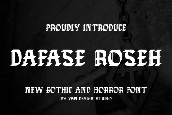 Dafase Roseh: A Bold Blackletter Font for Handmade Creators