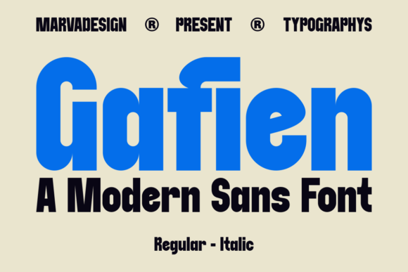 Gafien Font: A Bold, Authentic Sans Serif for Branding