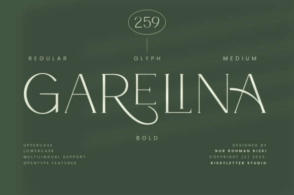 Garelina: A Serif Font for Editorial Elegance