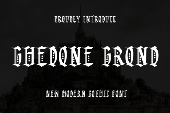 Ghedone Grond: A Bold Blackletter Font for Handmade Brands