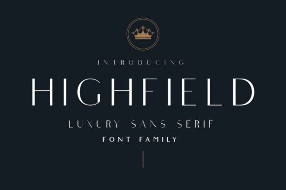 Highfield: A Luxury Sans Serif for Editorial Design