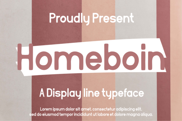Homeboin: A Rounded Sans Serif Font That Feels Human, Not Hollow
