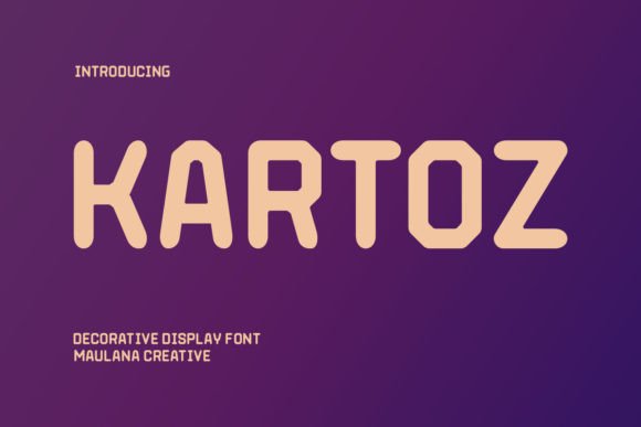 Kartoz: A Bold Display Font for Memorable Branding