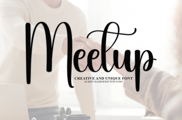 Meetup Handwritten Font for Invitations & Craft Labels