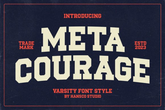 Meta Courage: A Bold Slab Serif Font for Crafters & Sellers