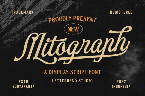 Mitograph: A Refined Display Script Font for Brand Identity