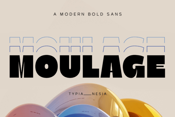 Moulage Font: Bold, Modern Sans Serif for Handmade Brands