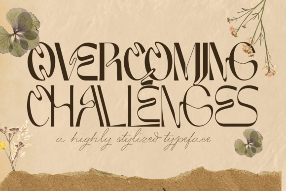 Overcoming Challenges Font: A Retro Display Typeface for Bold Brand Moments