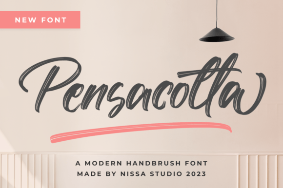 Pensacotta: A Bold Brushed Display Font for Confident Branding