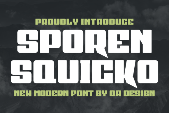 Sporen Squicko: A Display Font That Speaks With Warmth and Clarity
