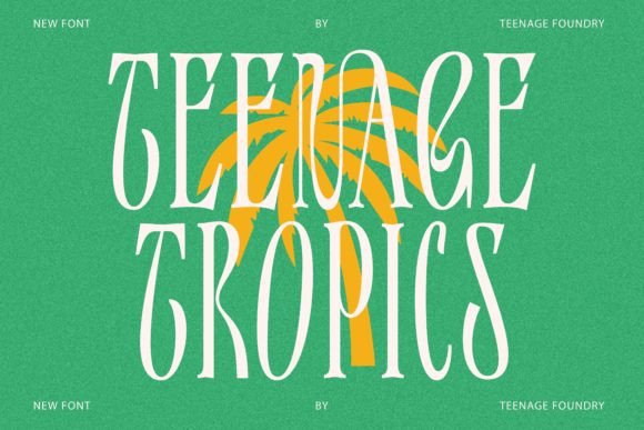 Teenage Tropics: A Vintage Serif Display Font for Scroll-Stopping Campaigns