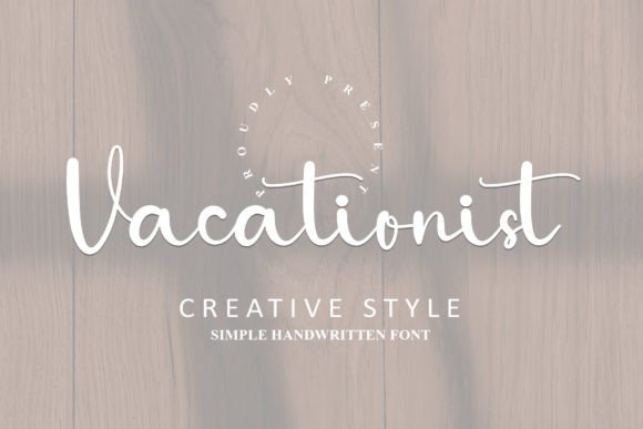 Vacationist: A Romantic Handwritten Display Font for Crafters